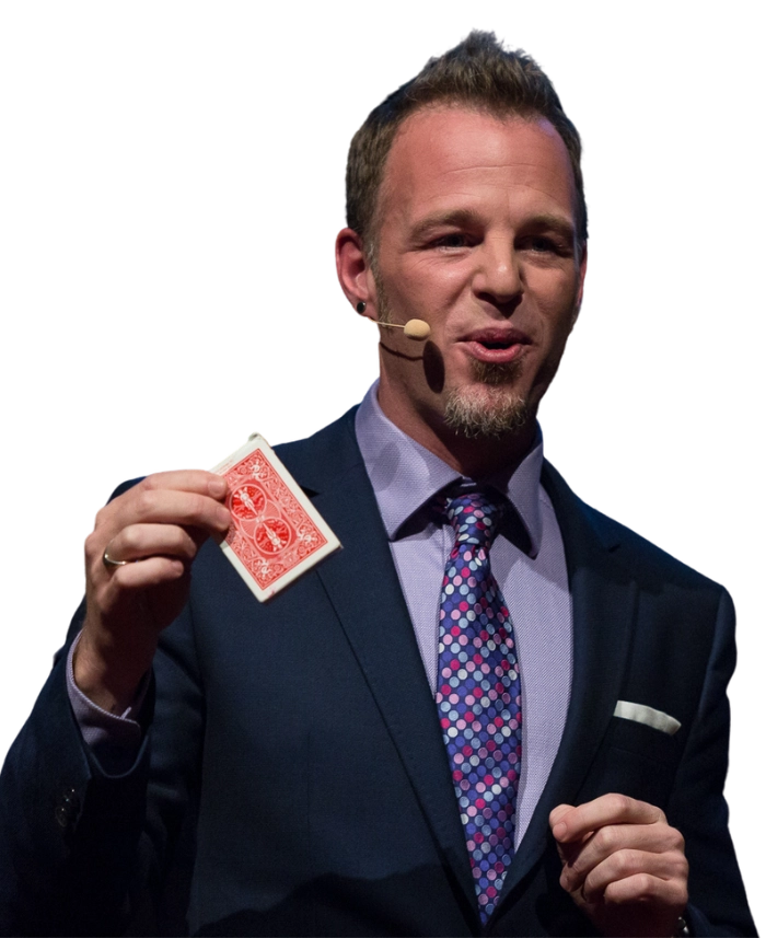 Boston-Magician-Adam Wilber-Holding-a-deck-of-cards